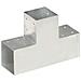 Connettori Pali A Forma Di T 4 Pz In Metallo Zincato 101x101 Mm - Foto miniatura 2