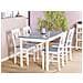 Set Da Pranzo In Legno Bianco / Grigio 4 Posti 120 X 75 Cm Moana - Foto miniatura 4