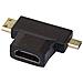Premiumcord Adattatore Da Hdmi A Mini Hdmi Hdmi Femmina E Hdmidoratoda Micro Ha Hdmi Mini Micro Hdmi Maschio E Maschioper Full Hd 1080p3dcolore Nero - Foto miniatura 2
