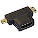 Premiumcord Adattatore Da Hdmi A Mini Hdmi Hdmi Femmina E Hdmidoratoda Micro Ha Hdmi Mini Micro Hdmi Maschio E Maschioper Full Hd 1080p3dcolore Nero - Foto miniatura 1