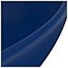 Lavandino Lusso Ovale Blu Scuro Opaco 40x33 cm in Ceramica - Foto miniatura 2