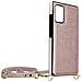Cover Tracolla Samsung Galaxy S20 Fe Multifunzione Portafoglio Rose Gold - Foto miniatura 4