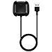 Basetta Caricabatterie Originale Usb Per Fitbit Versa - Versa Lite Black - Foto miniatura 3