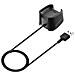 Basetta Caricabatterie Originale Usb Per Fitbit Versa - Versa Lite Black - Foto miniatura 4