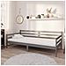 Divano Letto Con Materasso 90x200 Cm Grigio In Massello Di Pino - Foto miniatura 1