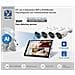 Kit Monitor Nvr 4ch Telecamere 3 Megapixel App Oba Lite Riconoscimento Facciale Audio A 2 Vie - Foto miniatura 1