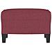 Poggiapiedi Rosso Vino 60x50x41 Cm In Tessuto - Foto miniatura 3