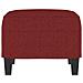 Poggiapiedi Rosso Vino 60x50x41 Cm In Tessuto - Foto miniatura 4