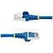 Cavo Ethernet CAT 6a - 10m - Blu - Cavo di rete LAN Low Smoke Zero Halogen (LSZH) - 10GbE 500MHz 100W PoE++ - Filo /Cavo patch schermato S /FTP con spinotto RJ45 antigroviglio e rilievi di trazione - Foto miniatura 3