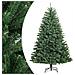 Albero Di Natale Artificiale Incernierato Con Base Verde 210 Cm - Foto miniatura 1