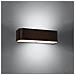 Lampada Da Parete Lokko Nero Sl. 0778 - Minimalista Lampade Da Parete Nero 12x45x12 Cm - Foto miniatura 3