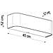 Lampada Da Parete Lokko Nero Sl. 0778 - Minimalista Lampade Da Parete Nero 12x45x12 Cm - Foto miniatura 4