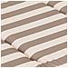 Cuscino Per Lettino Da Giardino, Facile Da Montare, Fodera Per Cuscino Per Lettino Da Giardino, Cuscino Per Sedia A Sdraio - Lunghezza 182 Cm, Larghezza 42 Cm - Beige Con Strisce - Foto miniatura 2
