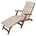 Cuscino Per Lettino Da Giardino, Facile Da Montare, Fodera Per Cuscino Per Lettino Da Giardino, Cuscino Per Sedia A Sdraio - Lunghezza 182 Cm, Larghezza 42 Cm - Beige Con Strisce - Foto miniatura 3