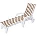 Cuscino Per Lettino Da Giardino, Facile Da Montare, Fodera Per Cuscino Per Lettino Da Giardino, Cuscino Per Sedia A Sdraio - Lunghezza 182 Cm, Larghezza 42 Cm - Beige Con Strisce - Foto miniatura 1