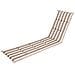 Cuscino Per Lettino Da Giardino, Facile Da Montare, Fodera Per Cuscino Per Lettino Da Giardino, Cuscino Per Sedia A Sdraio - Lunghezza 182 Cm, Larghezza 42 Cm - Beige Con Strisce - Foto miniatura 4
