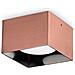 Plafoniera Moderna Spike Alluminio Rame 1 Luce Gx53 15w 3000k Ip20 - Foto miniatura 1