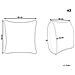 Set Di 2 Cuscini Calliopsis 45 X 45 Cm Bianco Trama Astratta - Foto miniatura 3