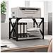 Supporto Stampante 2 Piani Grigio Sonoma 44x26x31,5 Multistrato - Foto miniatura 1