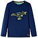 Maglietta Da Bambino A Maniche Lunghe Blu Marino 104 - Foto miniatura 1