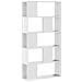 Libreria 5 Ripiani Bianca 80,5x23,5x162,5cm Legno Multistrato - Foto miniatura 2