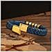 Bracciale Da Uomo Con Polsino In Pelle Pu Intrecciata Blue - Foto miniatura 2