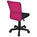 Sedia Scrivania Ufficio Cameretta Girevole Tessuto Rete Altezza Regolabile Fuxia - Foto miniatura 4