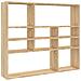 Scaffale A Parete Rovere Sonoma 90x16x78cm In Legno Multistrato - Foto miniatura 1