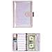 Quaderno A 6 Stelle Con Raccoglitore Ad Anelli, Fogli Di Bilancio E Pochette Con Cerniera Purple - Foto miniatura 2