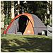 Tenda Familiare Cabina 6 Persone Grigia Arancione Impermeabile - Foto miniatura 3