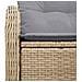 Divano da Giardino per 2 Persone con Cuscini Beige in Polyrattan - Foto miniatura 6