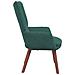 Poltrona Rilassante Verde Scuro in Velluto - Foto miniatura 5