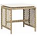 Set da Pranzo da Giardino 17 pz con Cuscini Beige in Polyrattan - Foto miniatura 5