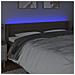 Testiera a LED Tortora 183x16x78/88 cm in Tessuto - Foto miniatura 4