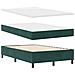 Letto con Box Spring con Materasso e Panca Verde Scuro 120x190 cm Velluto - Foto miniatura 3