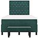 Letto con Box Spring con Materasso e Panca Verde Scuro 120x190 cm Velluto - Foto miniatura 9