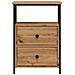Comodini 2pz Rovere Artigianale 34x35,5x50 cm Legno Multistrato - Foto miniatura 4