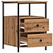 Comodini 2pz Rovere Artigianale 34x35,5x50 cm Legno Multistrato - Foto miniatura 8