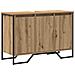 Mobiletto per Lavabo Rovere Artigianale 91x35x60 cm Legno ingegnerizzato - Foto miniatura 1