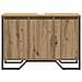 Mobiletto per Lavabo Rovere Artigianale 91x35x60 cm Legno ingegnerizzato - Foto miniatura 5