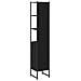 Armadio da Bagno  Nero Rovere 33x33x185,5 cm in Legno Ingegnerizzato - Foto miniatura 8