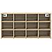 Scarpiera rovere sonoma 103 x 30 x 51 cm Legno multistrato - Foto miniatura 5