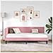 Cornice del letto ad angolo Rosa 90 x 200 cm Velluto - Foto miniatura 5