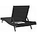 Lettino Nero 70 x 197 x 82 cm Rattan sintetico, Metallo - Foto miniatura 7