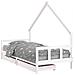 Giroletto Bambini con Cassetti Bianco 90x190 cm Massello Pino - Foto miniatura 1
