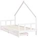Giroletto Bambini con Cassetti Bianco 90x190 cm Massello Pino - Foto miniatura 3