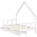 Giroletto Bambini con Cassetti Bianco 90x190 cm Massello Pino - Foto miniatura 4