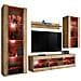Komodee, Set Di Mobili Porta TV Tivoli Medio RTV, Wotan /Wotan, LED RGB, Larghezza 245 cm x Altezza 159 cm x Profondità 35 cm, Per soggiorno, Camera da letto - Foto miniatura 1