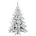 Albero di Natale Artificiale con Rami Pieghevoli Bianco 180 cm - Foto miniatura 4