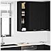 Armadio pensile Riga Rovere Nero 30 x 29,5 x 100 cm - Foto miniatura 2
